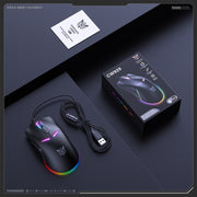 ONIKUMA CW929 RGB 6400DPI Wired Mouse(Black)