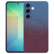 For Samsung Galaxy S25 5G Liquid TPU Silicone Gradient MagSafe Phone Case(Blue Purple)