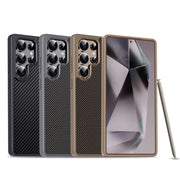 For Samsung Galaxy S25+ 5G Pita Series TPU + PC Texture Phone Case(Gold)
