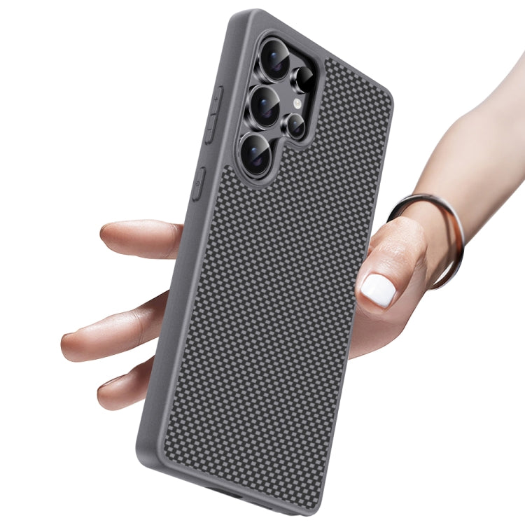 For Samsung Galaxy S25+ 5G Pita Series TPU + PC Texture Phone Case(Gold)