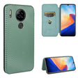 For Blackview A80 Carbon Fiber Texture Horizontal Flip TPU + PC + PU Leather Case with Card Slot(Green) - More Brand by PMC TechLife | Online Shopping South Africa | PMC TechLife | Buy Now Pay Later Mobicred