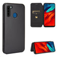For Blackview A80 Pro Carbon Fiber Texture Horizontal Flip TPU + PC + PU Leather Case with Card Slot(Black) - More Brand by PMC TechLife | Online Shopping South Africa | PMC TechLife | Buy Now Pay Later Mobicred