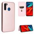 For Blackview A80 Pro Carbon Fiber Texture Horizontal Flip TPU + PC + PU Leather Case with Card Slot(Pink) - More Brand by PMC TechLife | Online Shopping South Africa | PMC TechLife | Buy Now Pay Later Mobicred