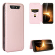 For Blackview BV5500 / BV5500 Pro / BV5500 Plus Carbon Fiber Texture Horizontal Flip TPU + PC + PU Leather Case with Card Slot(Pink) - More Brand by PMC TechLife | Online Shopping South Africa | PMC TechLife | Buy Now Pay Later Mobicred