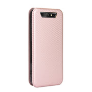 For Blackview BV5500 / BV5500 Pro / BV5500 Plus Carbon Fiber Texture Horizontal Flip TPU + PC + PU Leather Case with Card Slot(Pink)
