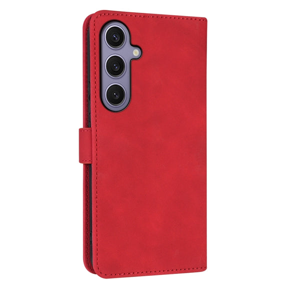 For Samsung Galaxy S25+ 5G AZNS Skin Feel Calf Texture Flip Leather Phone Case(Red)