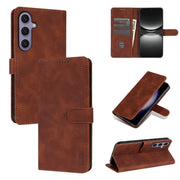 For Samsung Galaxy S25+ 5G AZNS Skin Feel Calf Texture Flip Leather Phone Case(Brown)