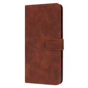 For Samsung Galaxy S25+ 5G AZNS Skin Feel Calf Texture Flip Leather Phone Case(Brown)