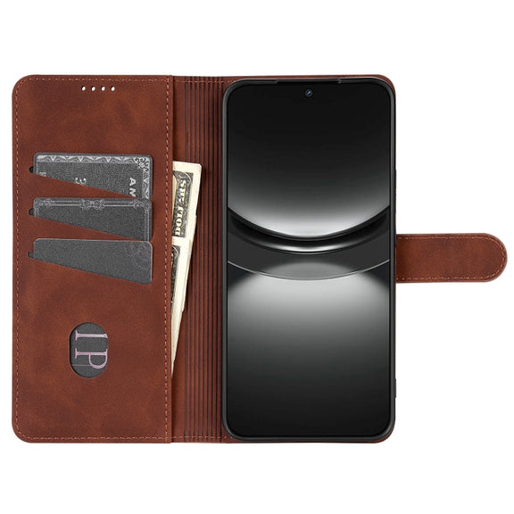 For Samsung Galaxy S25+ 5G AZNS Skin Feel Calf Texture Flip Leather Phone Case(Brown)