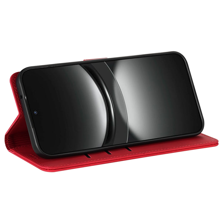 For Samsung Galaxy S25 Ultra 5G AZNS Skin Feel Calf Texture Flip Leather Phone Case(Red)