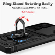 For Samsung Galaxy S25 5G Sliding Camshield Holder Phone Case(Black)