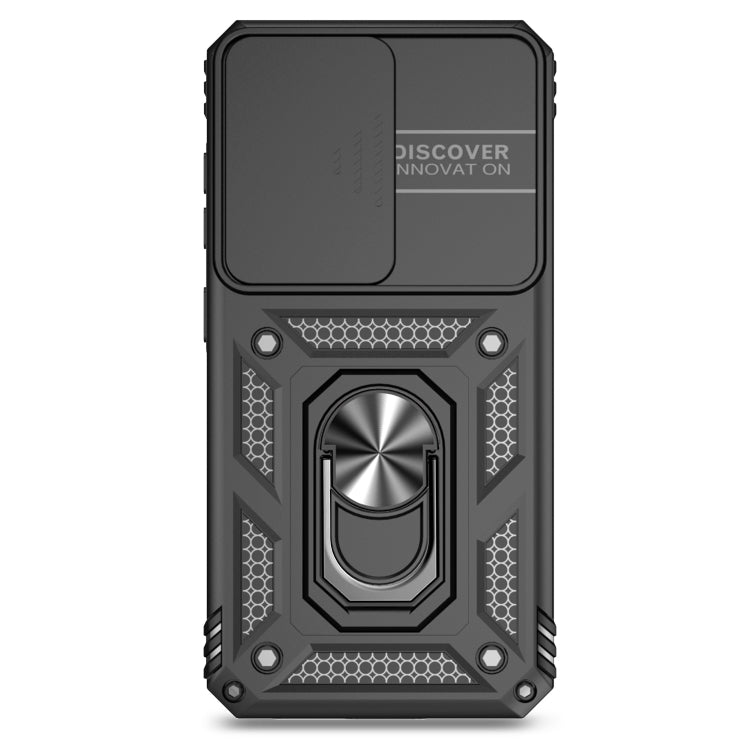 For Samsung Galaxy S25+ 5G Sliding Camshield Holder Phone Case(Black)