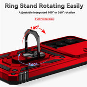 For Samsung Galaxy S25+ 5G Sliding Camshield Holder Phone Case(Red)