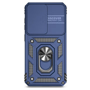 For Samsung Galaxy S25+ 5G Sliding Camshield Holder Phone Case(Blue)