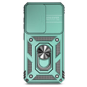 For Samsung Galaxy S25+ 5G Sliding Camshield Holder Phone Case(Green)