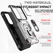 For Samsung Galaxy S25+ 5G Sliding Camshield Holder Phone Case(Silver)
