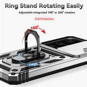 For Samsung Galaxy S25+ 5G Sliding Camshield Holder Phone Case(Silver)