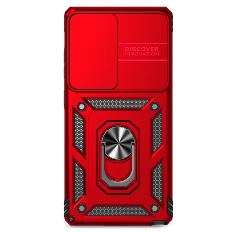 For Samsung Galaxy S25 Ultra 5G Sliding Camshield Holder Phone Case(Red)