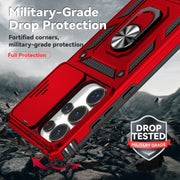 For Samsung Galaxy S25 Ultra 5G Sliding Camshield Holder Phone Case(Red)