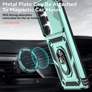 For Samsung Galaxy S25 Ultra 5G Sliding Camshield Holder Phone Case(Green)
