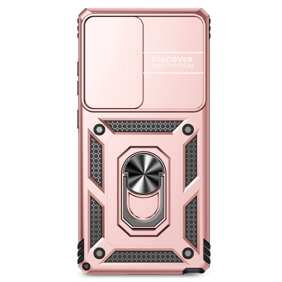 For Samsung Galaxy S25 Ultra 5G Sliding Camshield Holder Phone Case(Rose Gold)