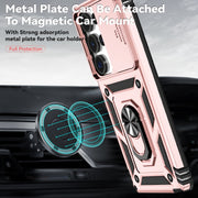 For Samsung Galaxy S25 Ultra 5G Sliding Camshield Holder Phone Case(Rose Gold)