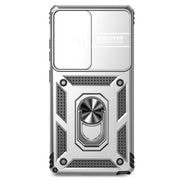 For Samsung Galaxy S25 Ultra 5G Sliding Camshield Holder Phone Case(Silver)