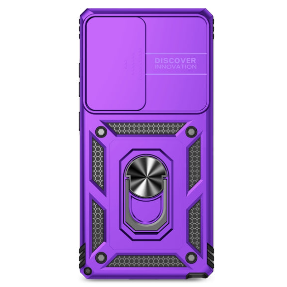 For Samsung Galaxy S25 Ultra 5G Sliding Camshield Holder Phone Case(Purple)