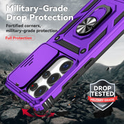 For Samsung Galaxy S25 Ultra 5G Sliding Camshield Holder Phone Case(Purple)