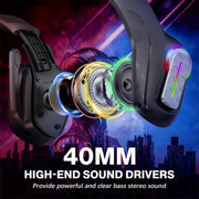 KOTION EACH G4100 Head-mounted Stereo Gaming Earphone with Mic, Black, Length: About 2.1m