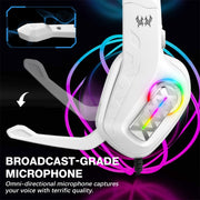KOTION EACH G4100 Head-mounted Stereo Gaming Earphone with Mic, Black White, Length: About 2.1m