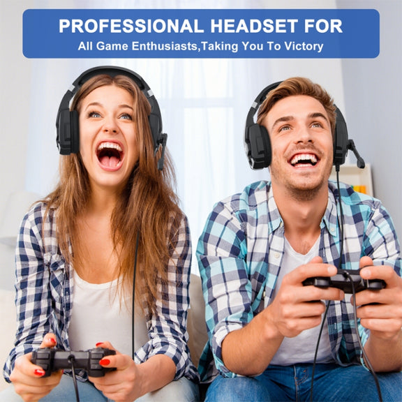 KOTION EACH G9000 Plus On-Ear Gaming Headset with Mic, Length: About 2.1m(Black)