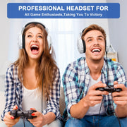 KOTION EACH G9000 Plus On-Ear Gaming Headset with Mic, Length: About 2.1m(Black White)