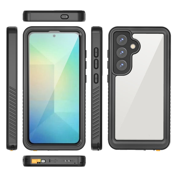 For Samsung Galaxy S25 5G RedPepper IP68 Water-resistant Triple-proof Phone Case(Black)