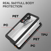 For Samsung Galaxy S25 5G RedPepper IP68 Water-resistant Triple-proof Phone Case(Black)