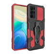 For Samsung Galaxy S25 Ultra 5G Armor Warrior Shockproof PC + TPU Phone Case(Red) - Galaxy S25 Ultra 5G Cases by PMC Jewellery | Online Shopping South Africa | PMC Jewellery | Buy Now Pay Later Mobicred