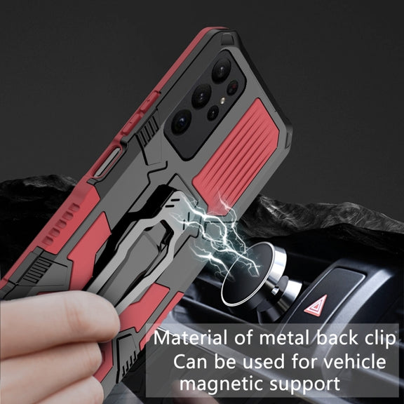 For Samsung Galaxy S25 Ultra 5G Armor Warrior Shockproof PC + TPU Phone Case(Red)