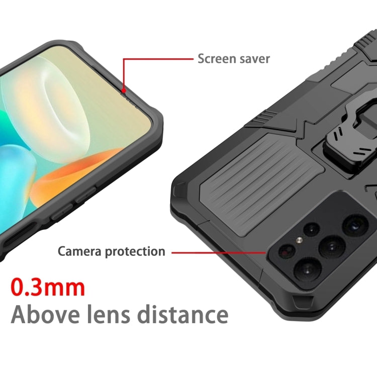 For Samsung Galaxy S25 Ultra 5G Armor Warrior Shockproof PC + TPU Phone Case(Grey)
