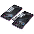 For ZTE nubia Red Magic 10 Pro / 10 Pro+ Snap Buckle Metal Frame Glass Back Panel Phone Case(Dark Purple) - ZTE Cases by PMC TechLife | Online Shopping South Africa | PMC TechLife | Buy Now Pay Later Mobicred