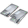 For ZTE nubia Red Magic 10 Pro / 10 Pro+ Snap Buckle Metal Frame Glass Back Panel Phone Case(Silver) - ZTE Cases by PMC TechLife | Online Shopping South Africa | PMC TechLife | Buy Now Pay Later Mobicred