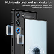 For ZTE nubia Red Magic 10 Pro / 10 Pro+ Snap Buckle Metal Frame Frosted Phone Case(Space Black)