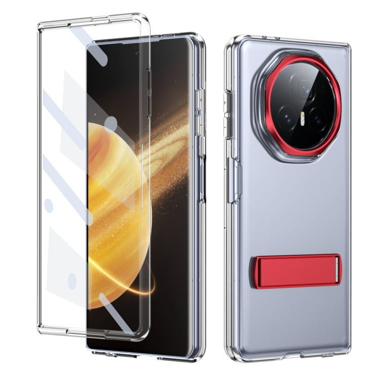 For Honor Magic V3 Ice-Cold Holder PC Hybrid TPU Phone Case(Red)