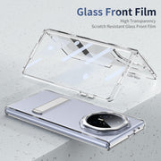 For Honor Magic V3 Ice-Cold Holder PC Hybrid TPU Phone Case(Silver)