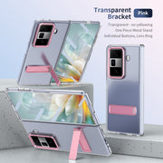 For Honor Magic Vs3 Ice-Cold Holder PC Hybrid TPU Phone Case(Pink)