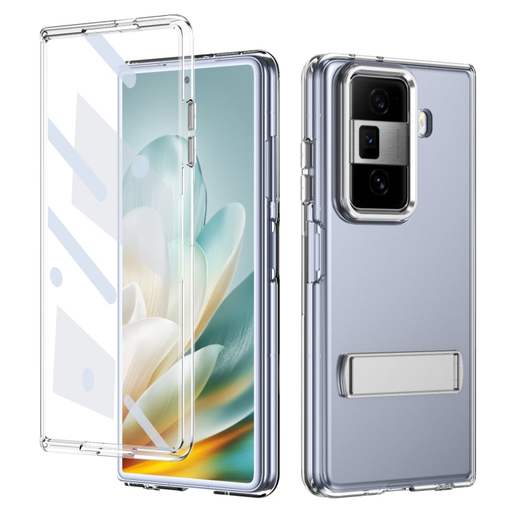 For Honor Magic Vs3 Ice-Cold Holder PC Hybrid TPU Phone Case(Silver)