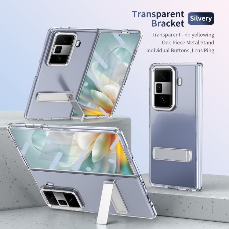 For Honor Magic Vs3 Ice-Cold Holder PC Hybrid TPU Phone Case(Silver)