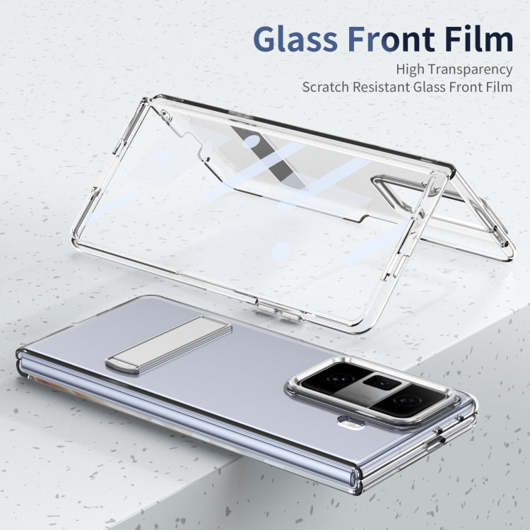 For Honor Magic Vs3 Ice-Cold Holder PC Hybrid TPU Phone Case(Silver)