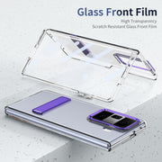 For Honor Magic Vs3 Ice-Cold Holder PC Hybrid TPU Phone Case(Purple)