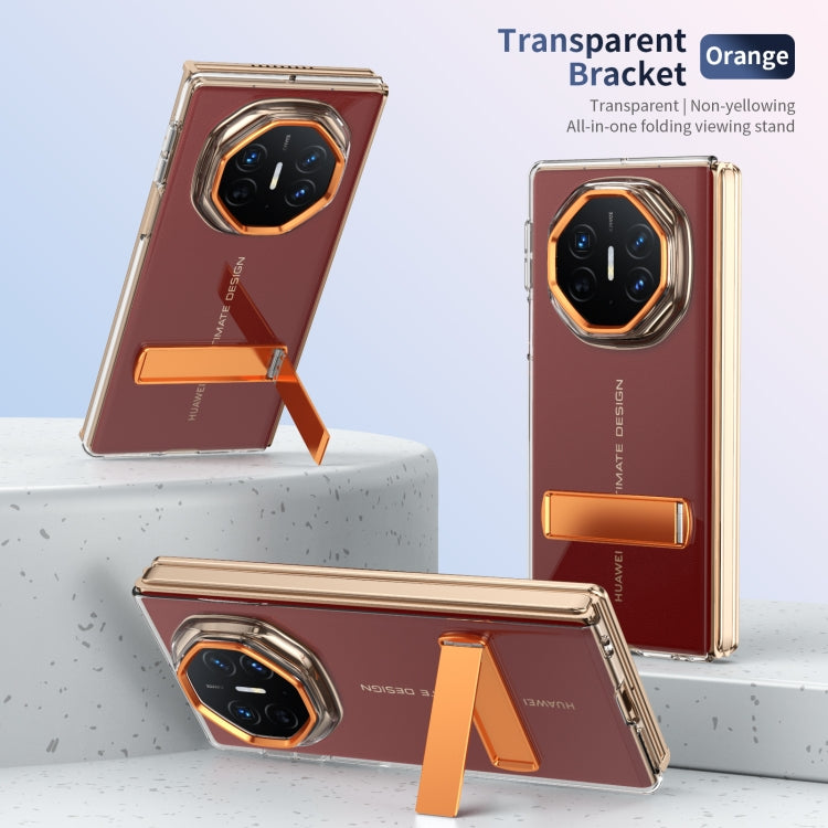 For Huawei Mate XT Ultimate Ice-Cold Holder PC Hybrid TPU Phone Case(Orange)