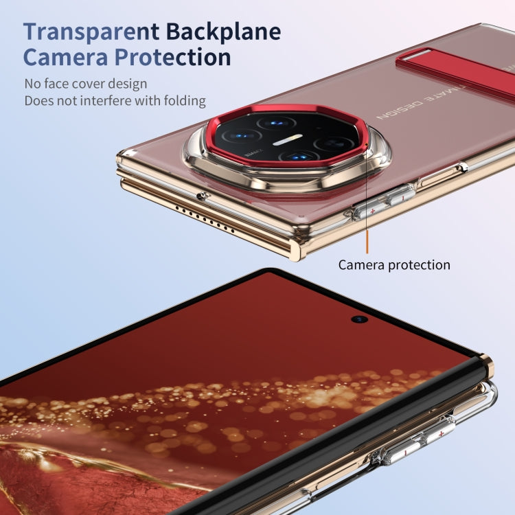For Huawei Mate XT Ultimate Ice-Cold Holder PC Hybrid TPU Phone Case(Red)